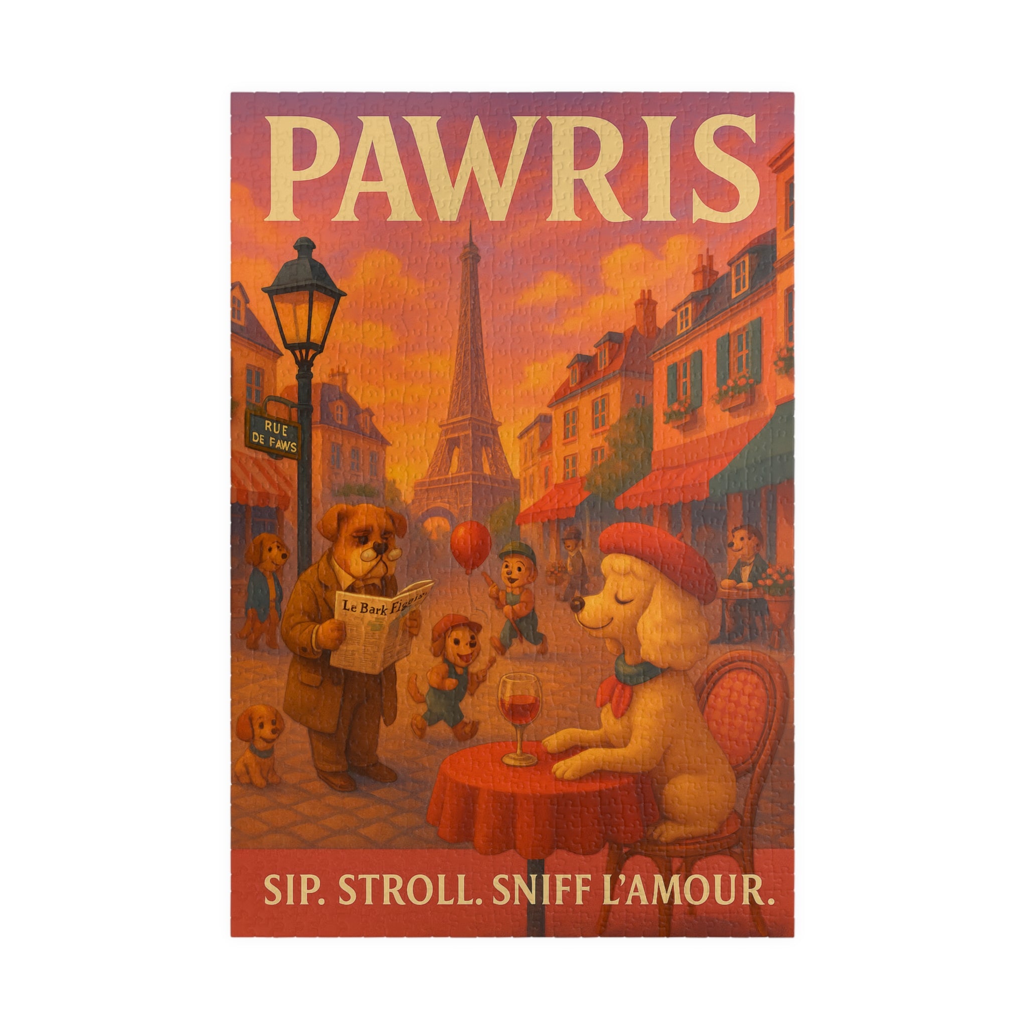 Pawris Vintage Travel Poster Puzzle